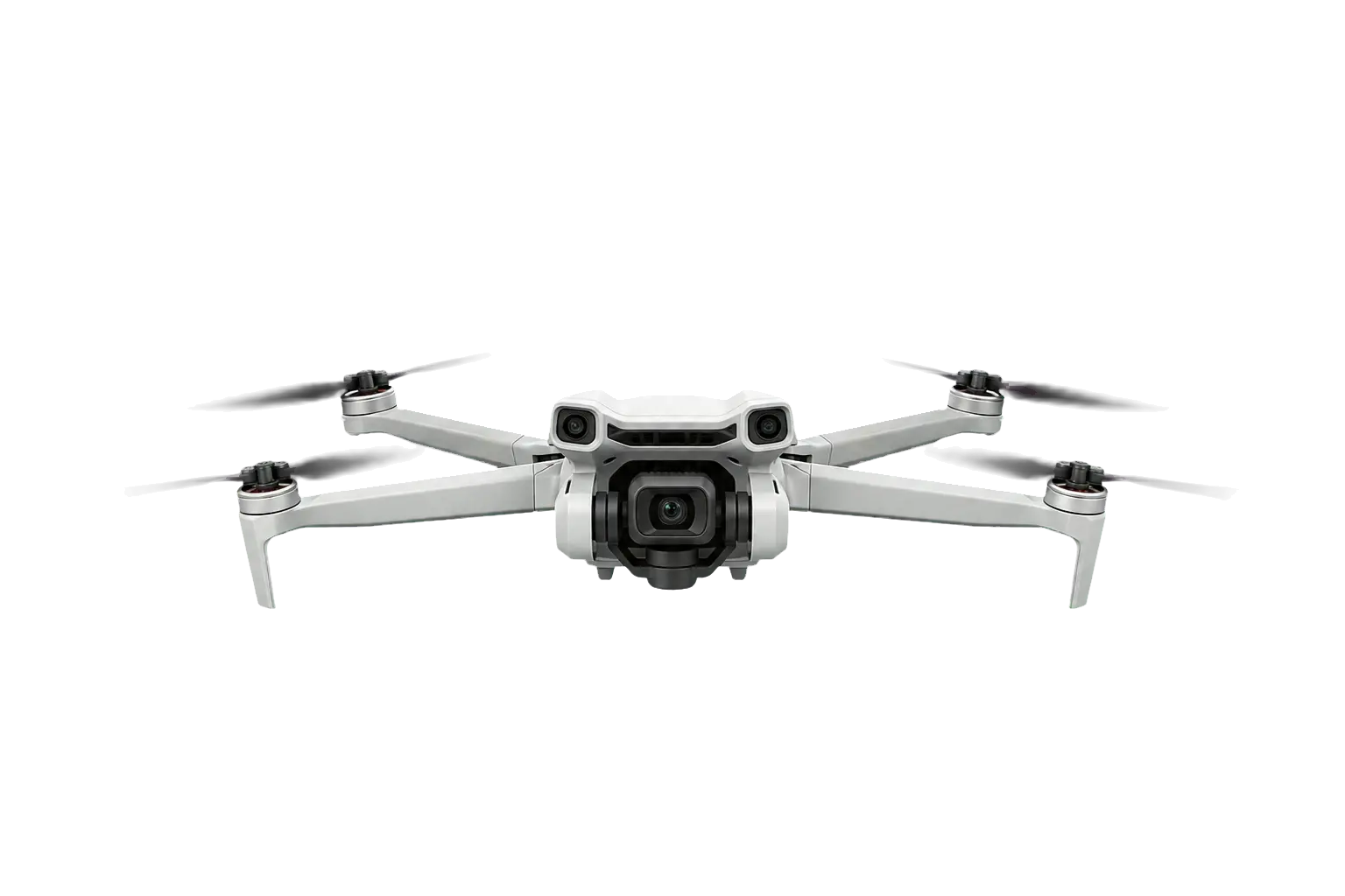 Drone compacto visto de frente